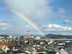 あ、虹が出た！