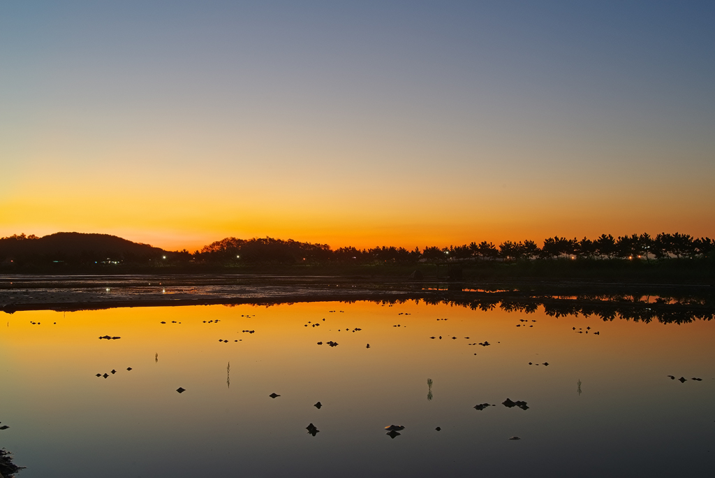 Morning dawns ...