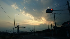 夏の日の夕方