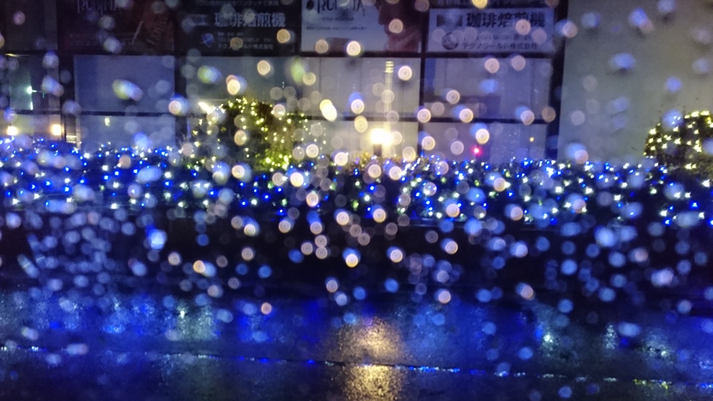 雨粒キラキラ