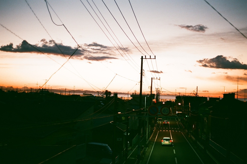 歩道橋から
