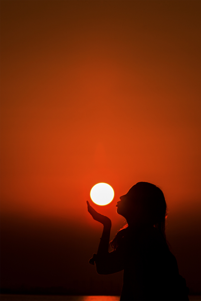 Sunset kiss
