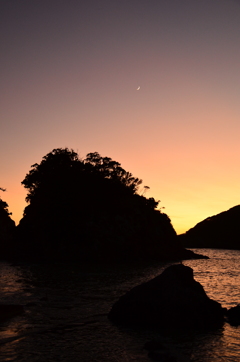 磯の夕暮れ