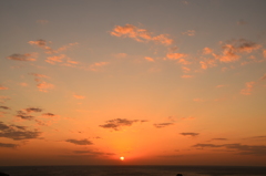 太平洋の上