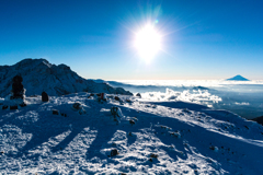 Yatsugatake blue sky