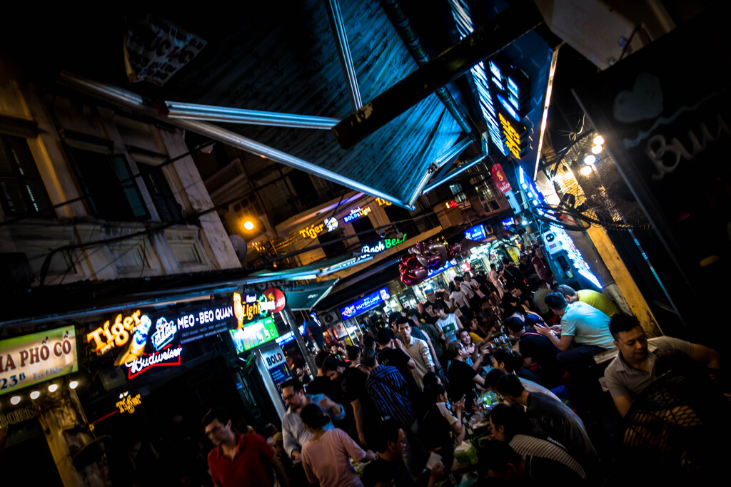 Beer street in Ha Noi