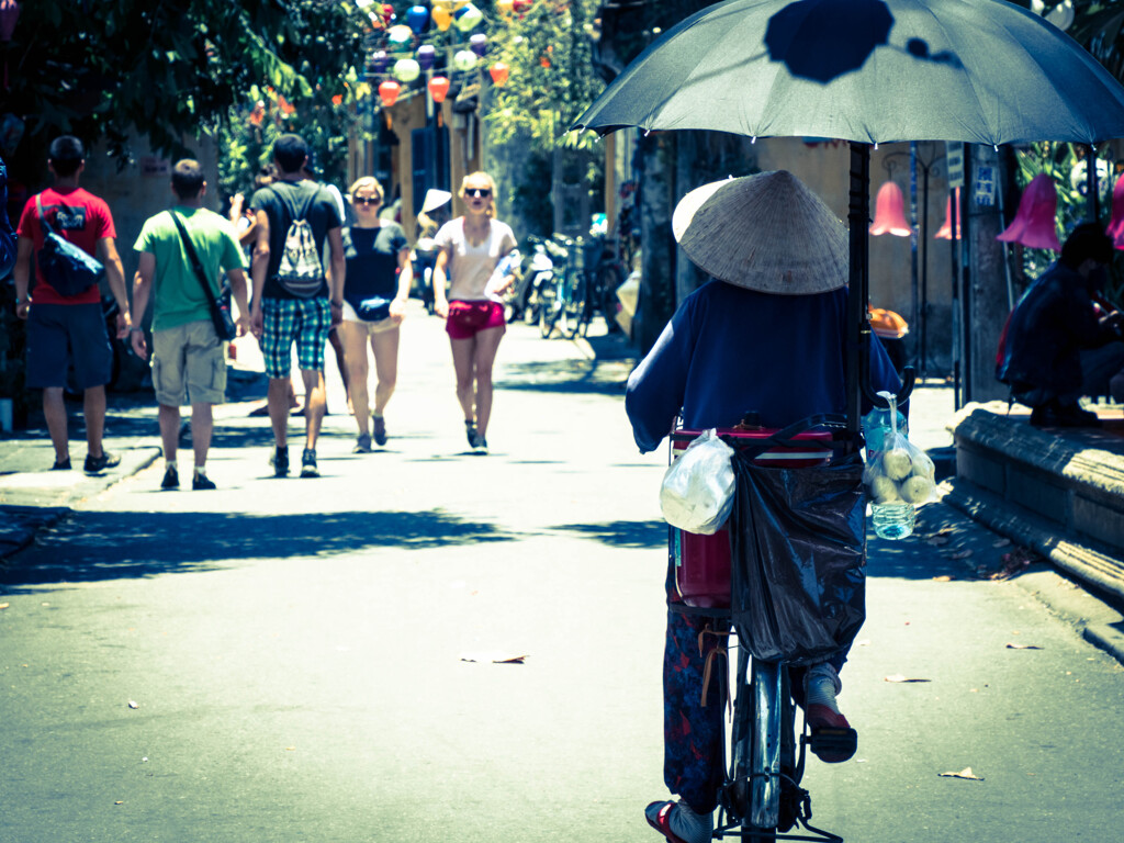 An umbrella on the umbrella 