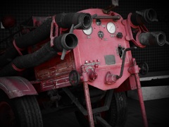 昔の消防車