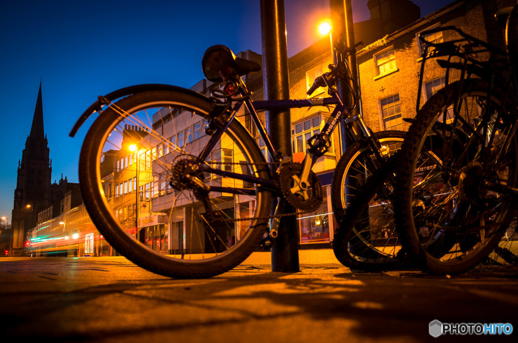 Bicycles in the street