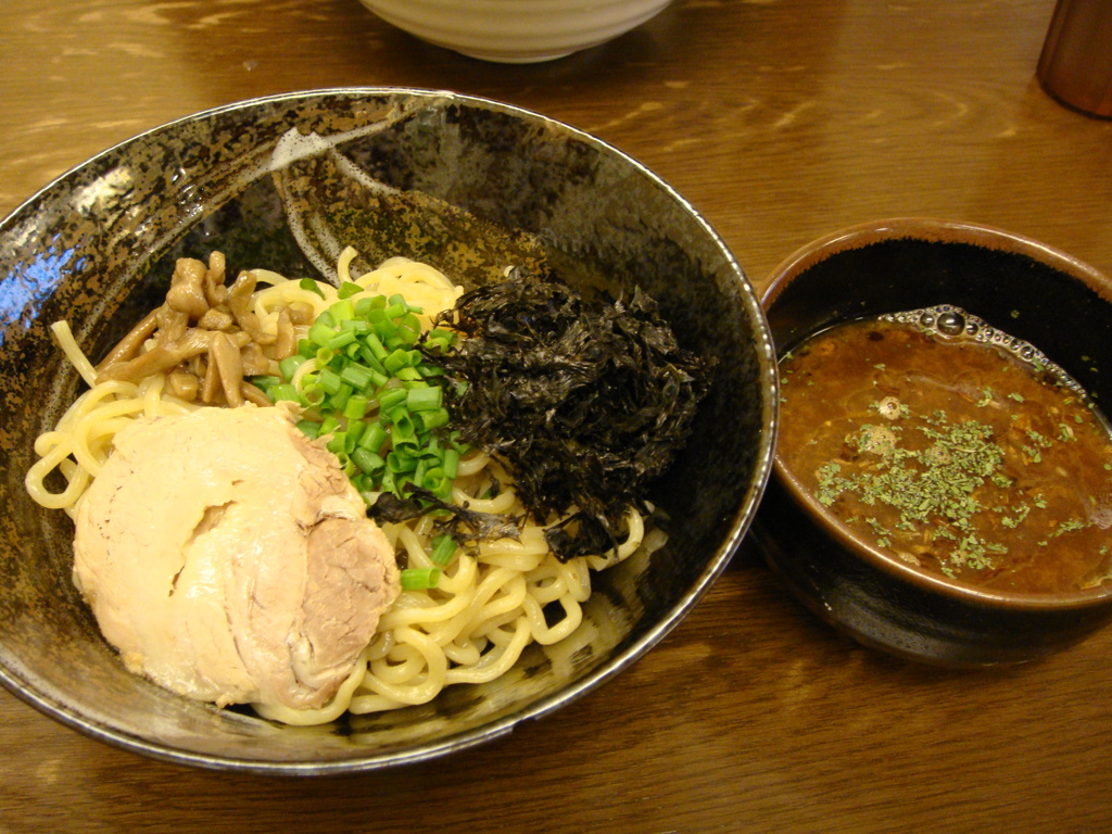 鶏そばや　竜神洞　鴨と魚介の濃厚スープ　つけ麺