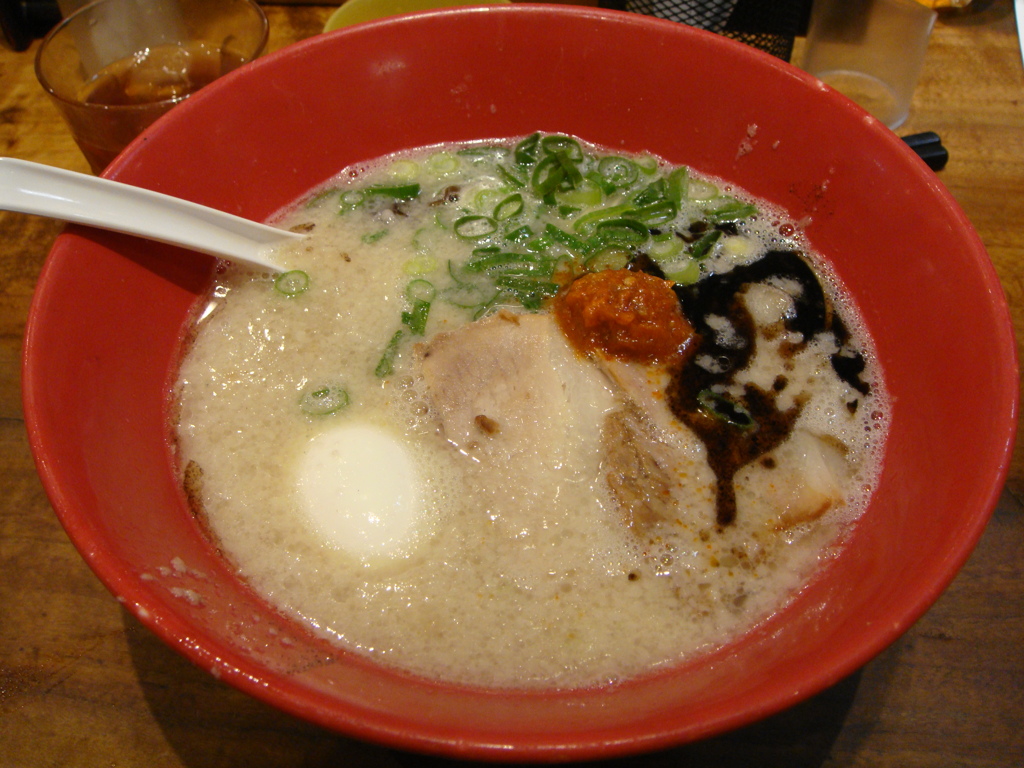みなとみらい　一風堂　赤丸かさね味　たまごトッピング