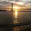 The Bridge And Sunset Beach