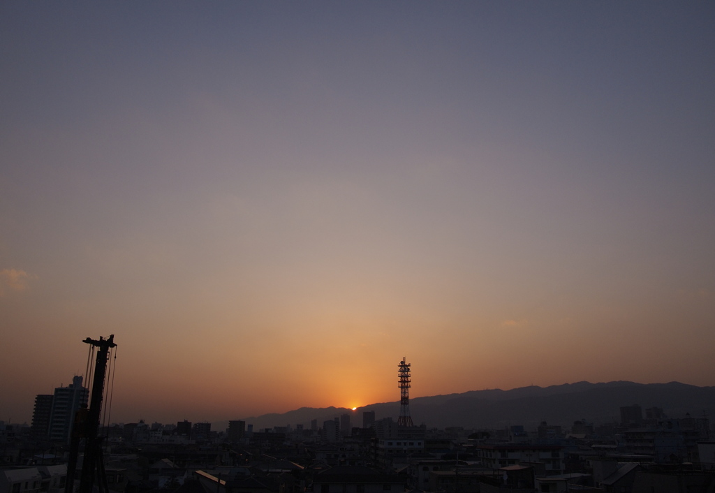 夕日