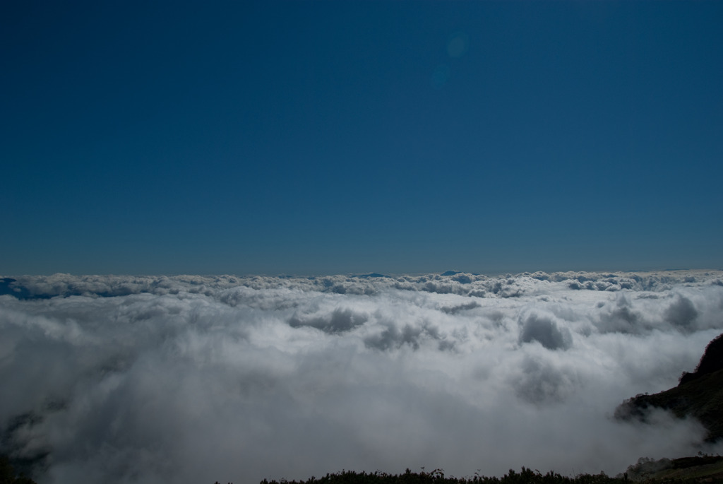 ただ目の前は雲