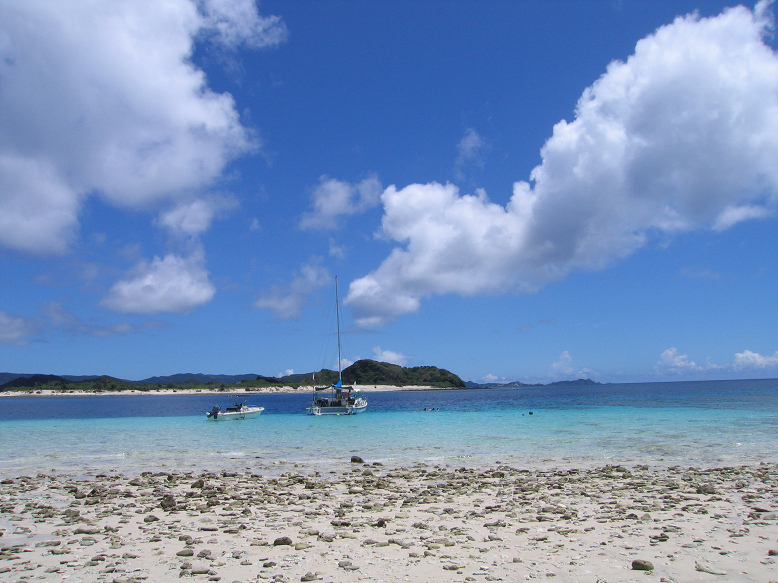 無人島へ上陸