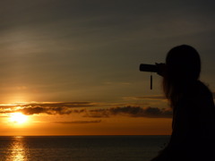 与論島の夕日 2010