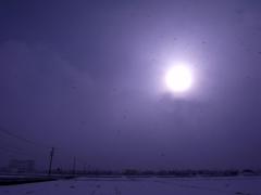 太陽と雪