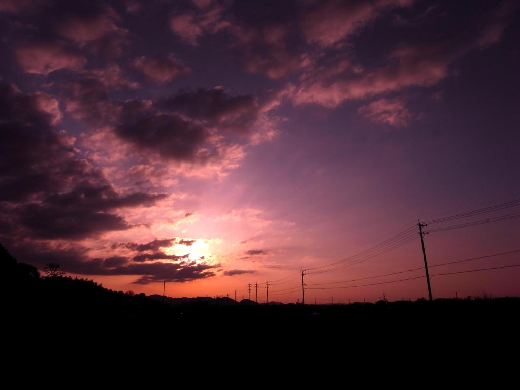 夕日