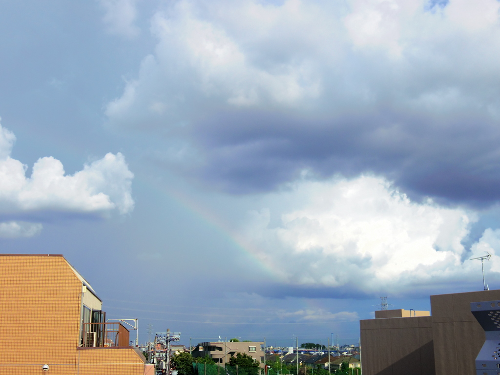 虹と雲