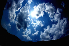 太陽と雲と