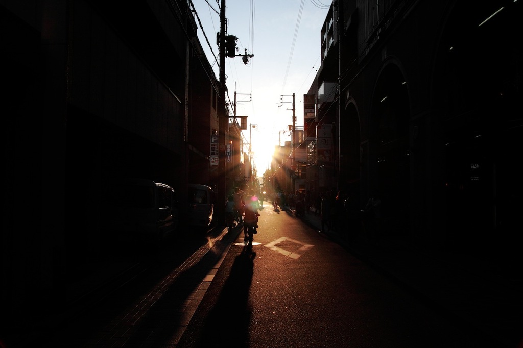 京の夕　姉小路通