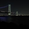 明石海峡大橋ライトアップ