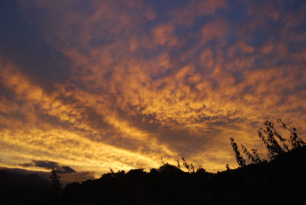 8月終わりの夕焼け