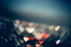 Heart bokeh