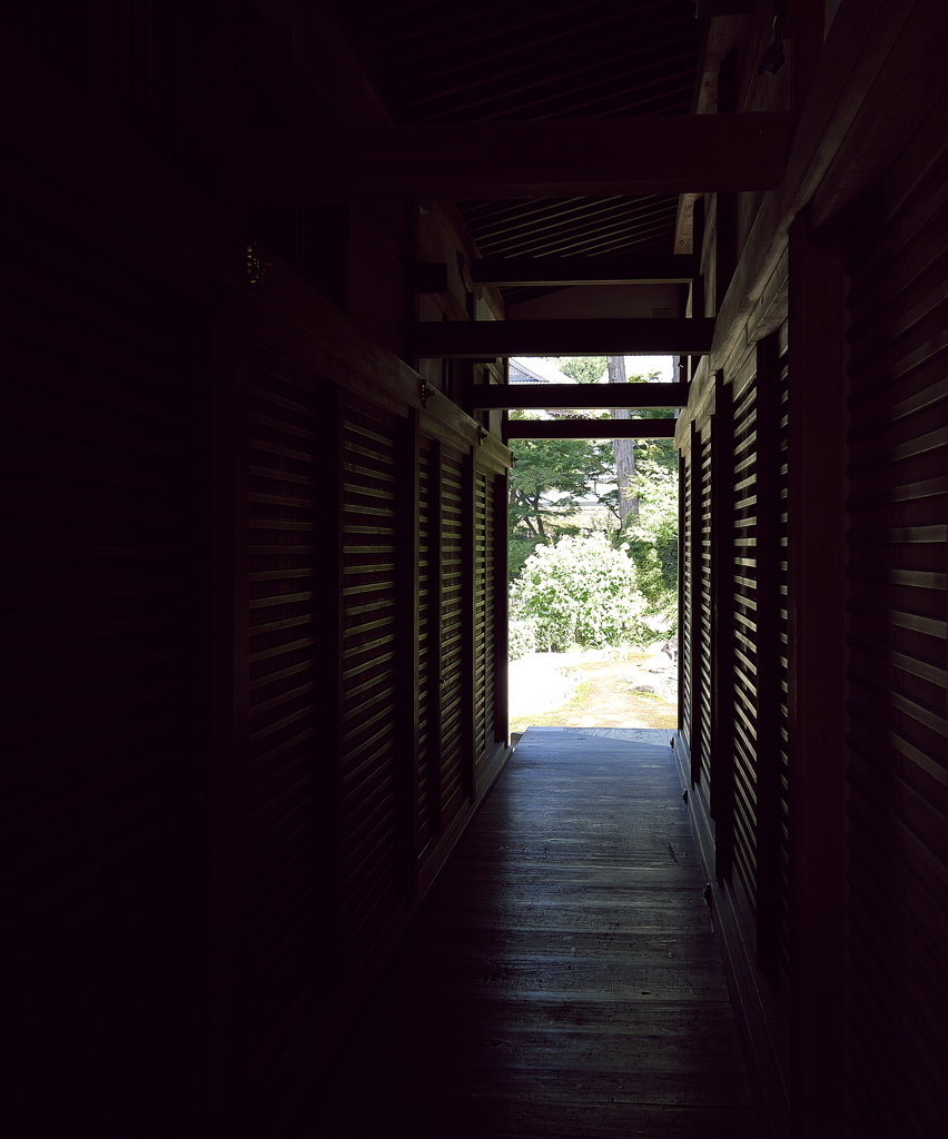 寺の回廊