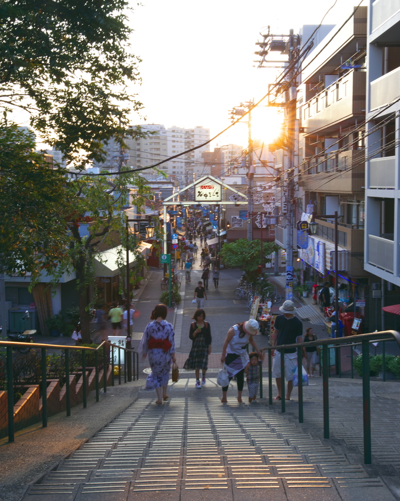 谷中、夏の日は暮れる