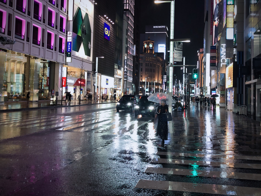 tokyodays : Rainy Night GINZA
