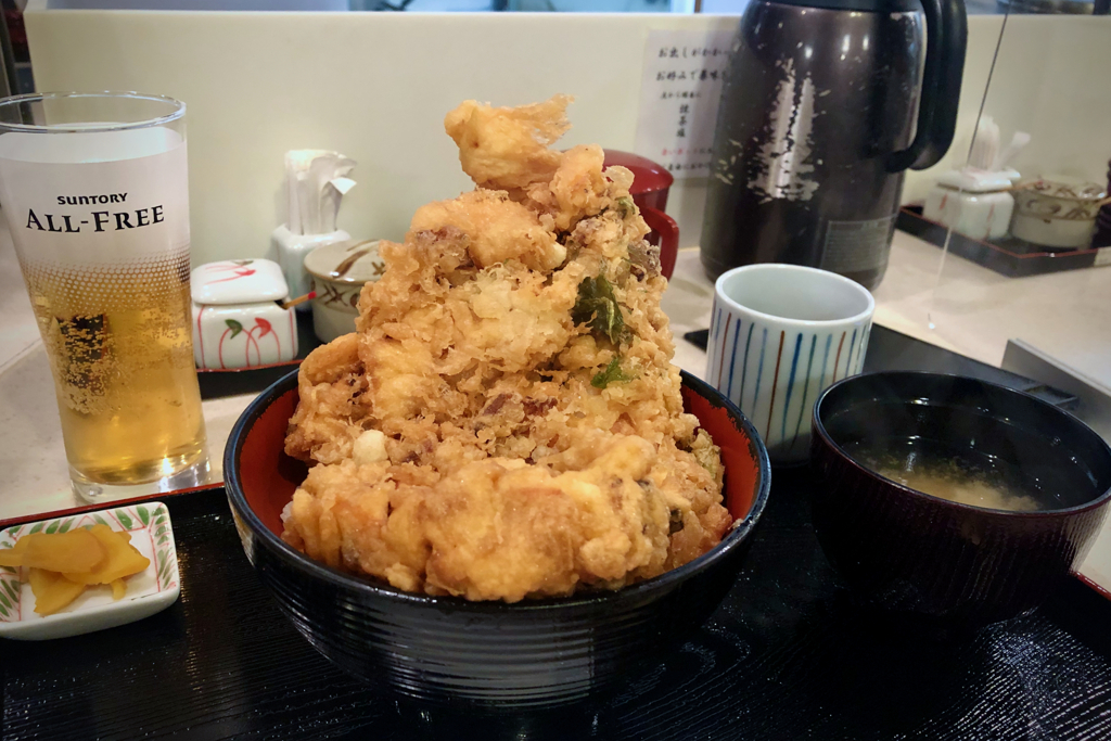 かき揚げ天丼