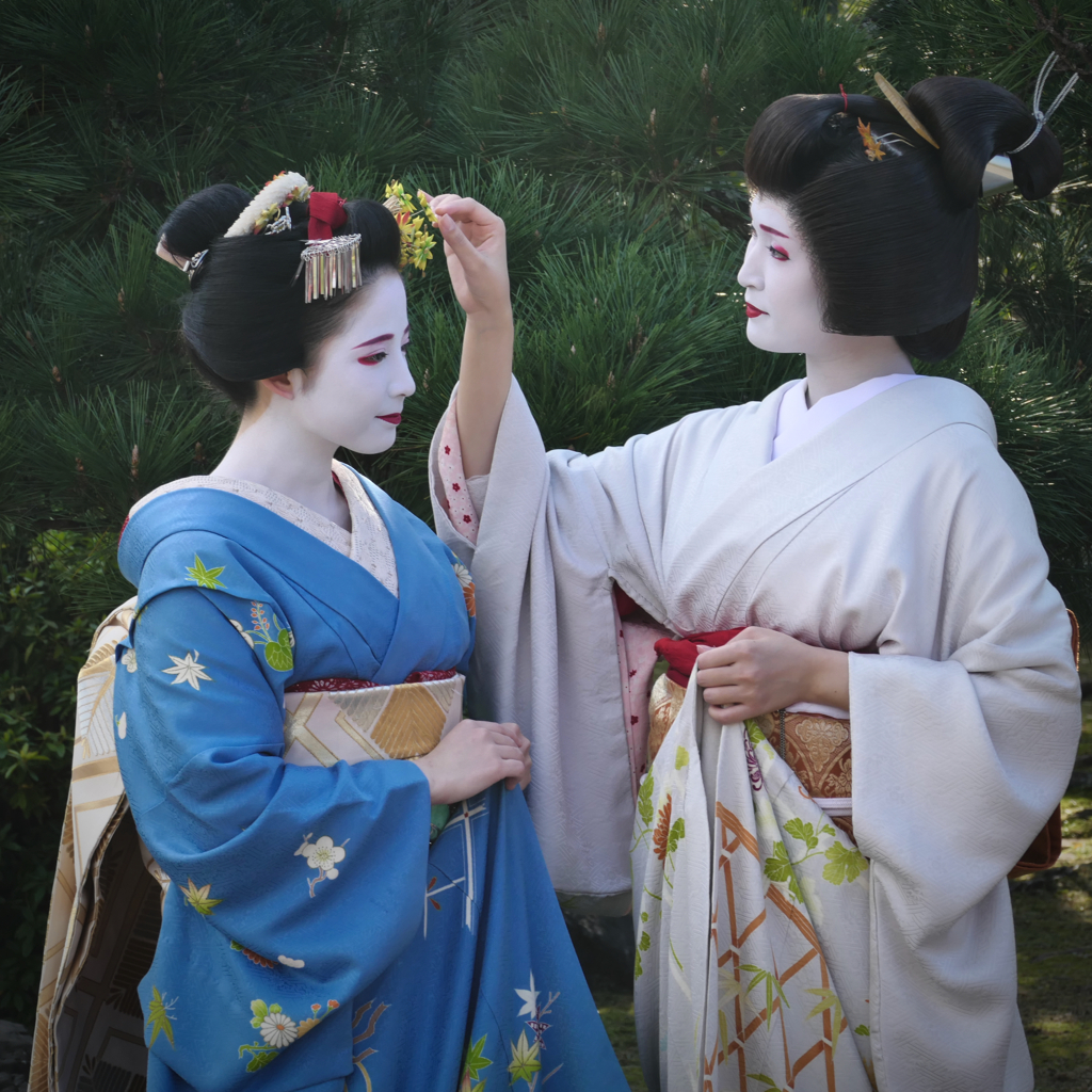 渉成園のふたり Deux、芸舞妓紅葉撮影会