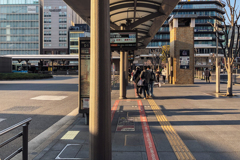 Kyoto station : bus stop April 2020
