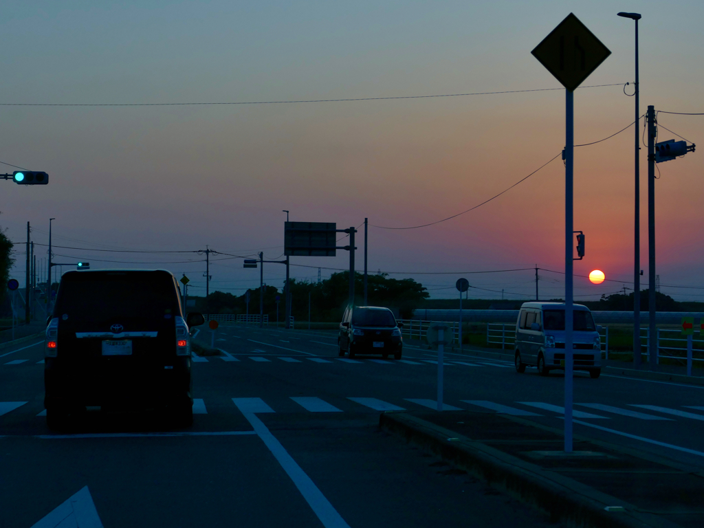 国道443号線からの日の入前