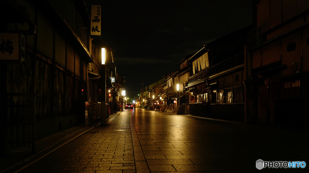 Quiet time, Hanami-koji Ave Kyoto 2018