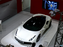 Ferrari booth : overhead shot