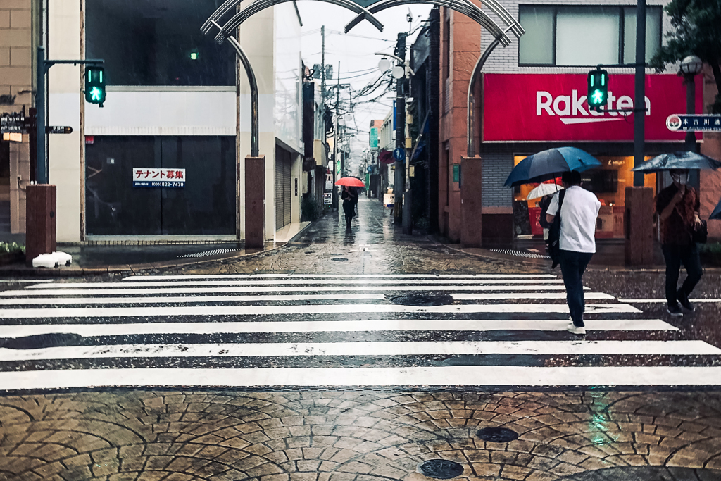 In rain, Nagasaki