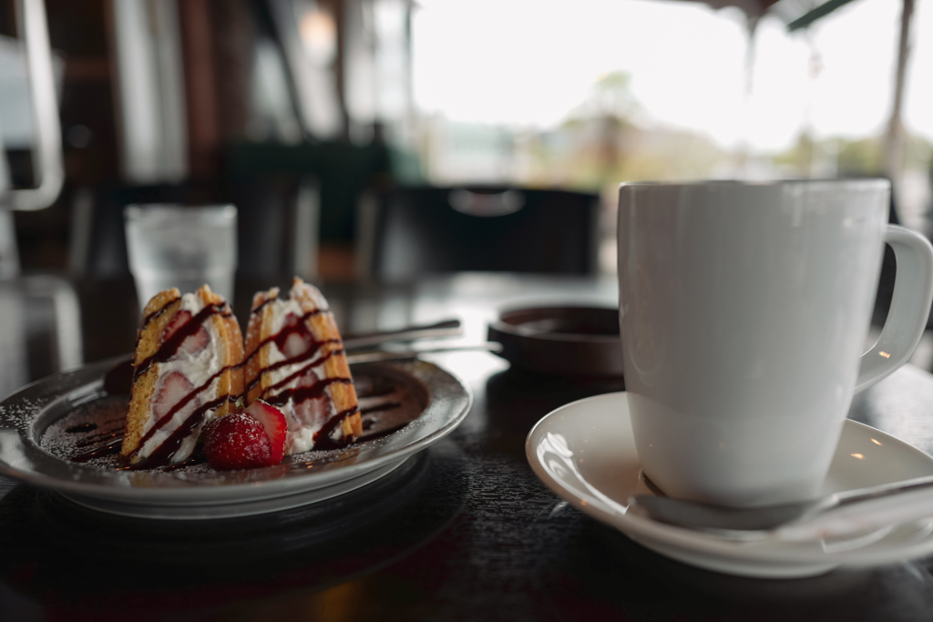 ATTICでお茶の時間、出島ワーフ