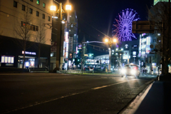 かごんまの夜、高見橋付近