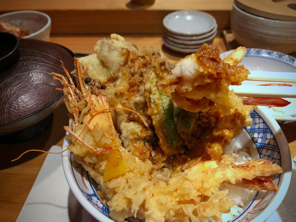 京都寺町 天丼で一食