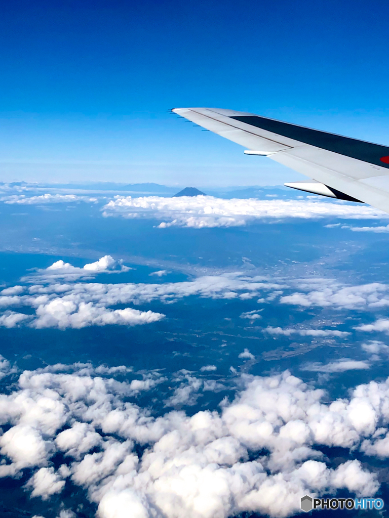 今日の富士山、ANA 664 機窓