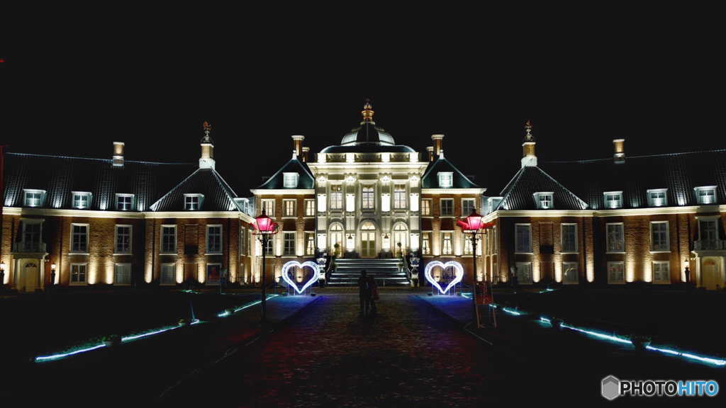 Night view Palace Huis Ten Bosch 2016