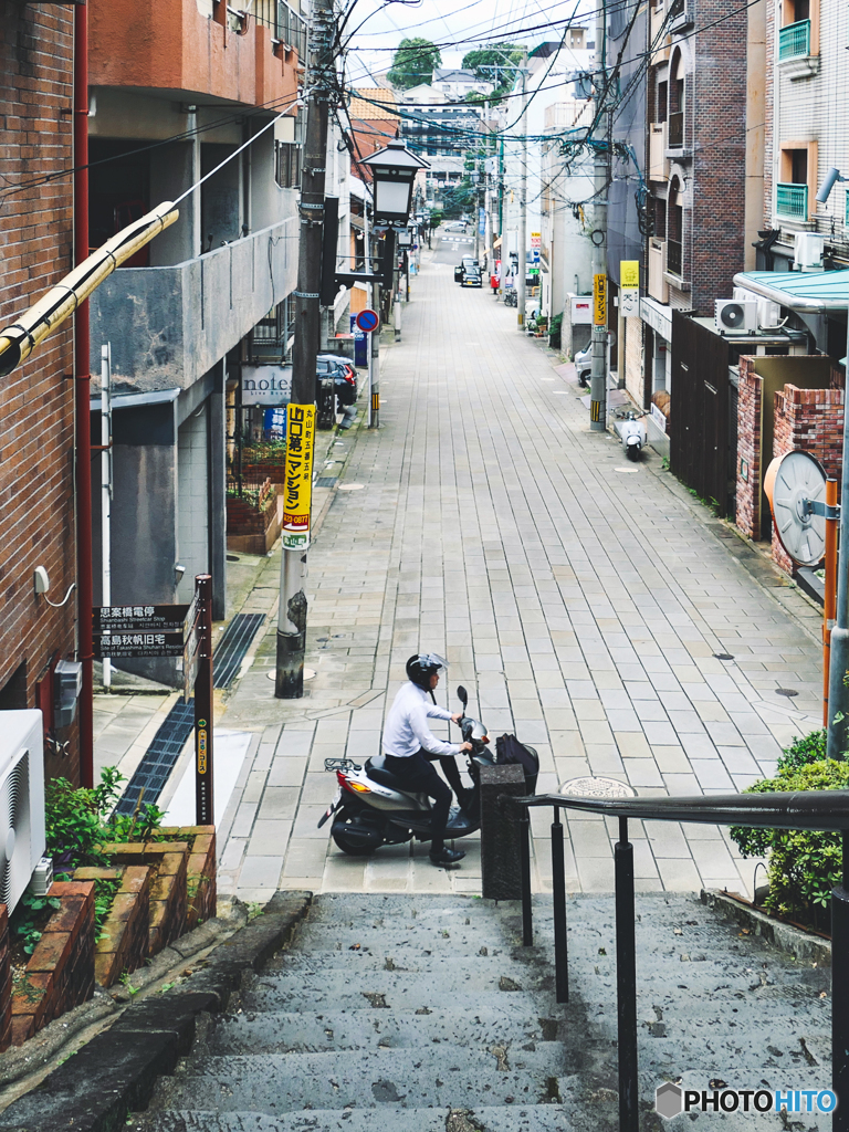 今日の長崎丸山、丸山本通り