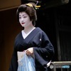 beautiful woman walking around Gion