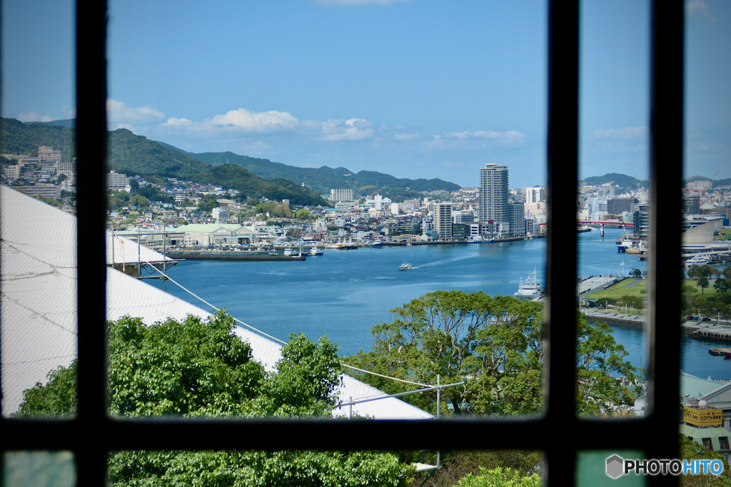 旧自由亭喫茶室・喫茶室からの眺め