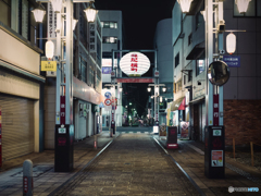 大分、縁起横丁の夜