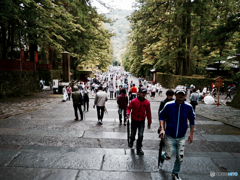 Pilgrims at Nikko toshogu 