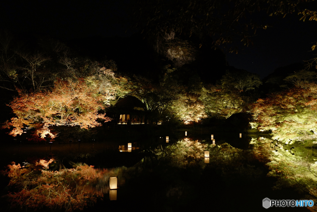 Night illumination, Mifuneyama Rakuen