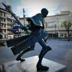 ATTACK ON TITAN / 進撃の日田 駅前